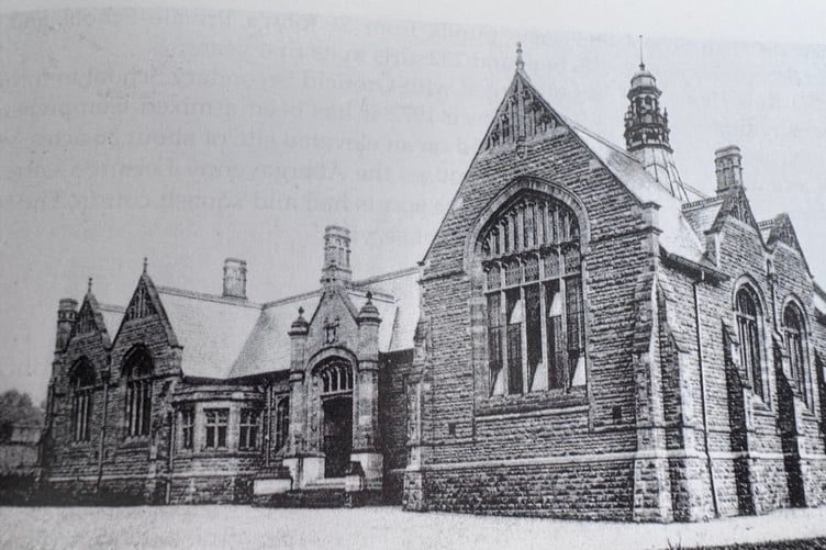 The former grammar school at Pen-y-Pound