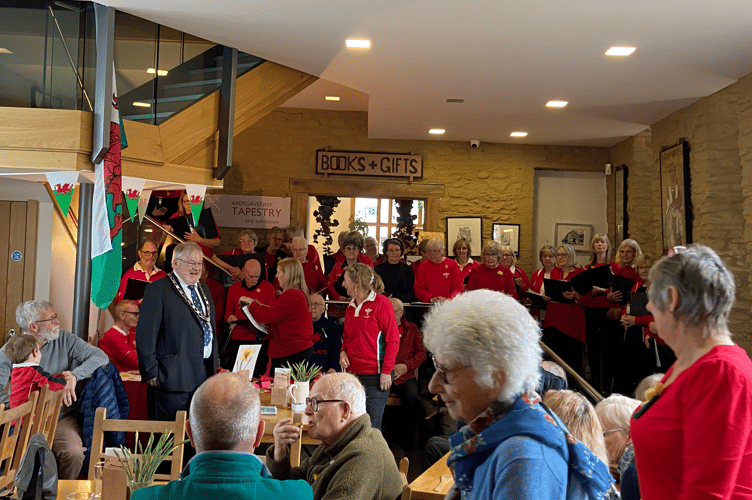 St David's Day celebration Abergavenny
