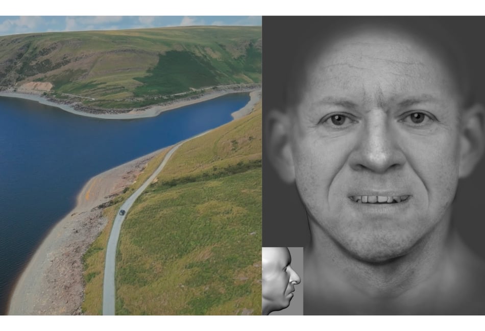 Scientists recreate face of mystery man found dead in reservoir