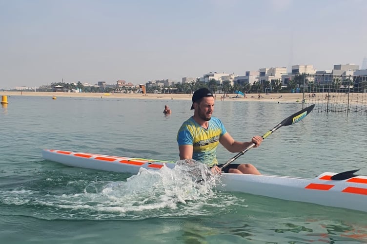 Brad during training!