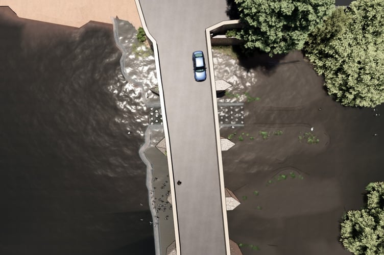 Llanfoist bridge Llanfoist Bridge aerial view