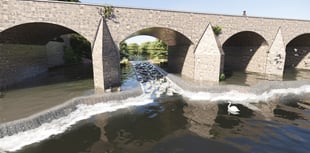 New fish pass at Llanfoist Bridge