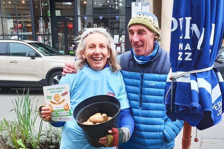 Ruth Cornish and John Hyde raised close to £300 for the North Gwent Cardiac Rehabilitation & Aftercare Charity at the weekend.