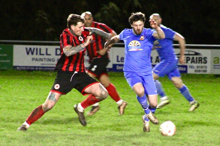 Goytre won 2-0 at Abergavenny in Friday's derby