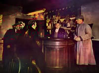 

A drinking man’s game in old Abergavenny! 