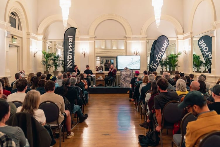 Hall gave a talk to a packed house