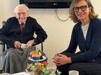 Abergavenny's Mel celebrates his 101st birthday in style