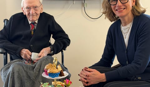 Abergavenny's Mel celebrates his 101st birthday in style