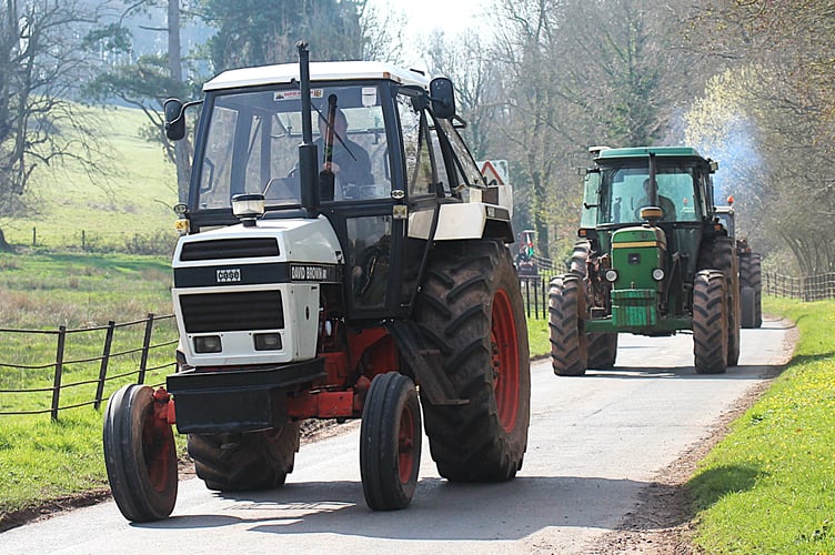 Cliff Price with his David Brown 1490