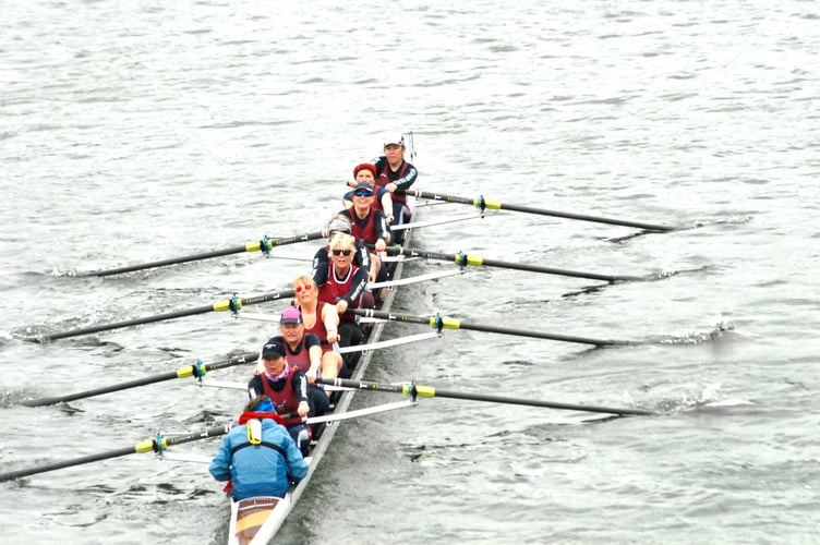 The Monmouth RC women's MF 8 were seventh in class