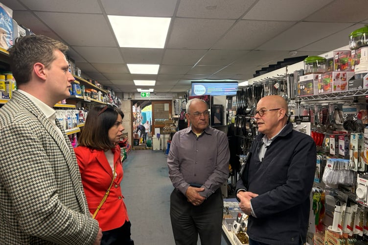 Sarah Olney and David Chadwick at Webbs of Crickhowell