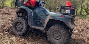 Appeal after quad bike stolen from property near Crickhowell