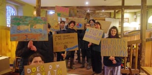 Young people raising their voices and demanding the Usk is protected 