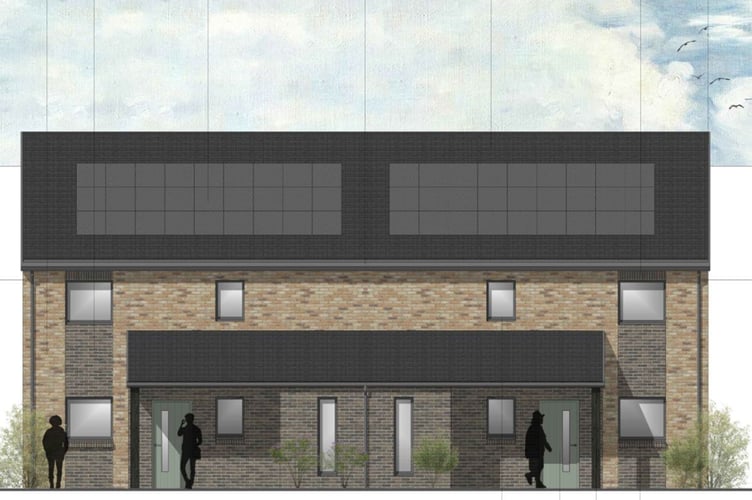 St Andrew's crescent flats artwork abergavenny