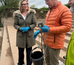 Catherine Fookes joins citizen scientists to test River Wye pollution