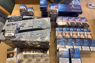 Illegal tobacco raid abergavenny