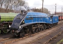 Sir Nigel to steam through Abergavenny tomorrow!