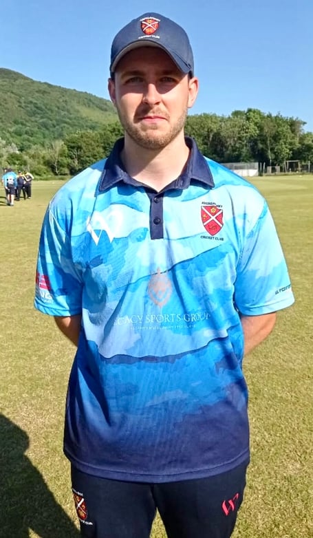 Ryan Avery scored a century for Abergavenny CC