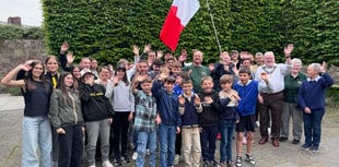 The French fly the flag in Abergavenny 