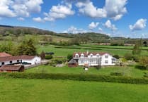 Smallholding comes with stables, indoor pool, fishing ponds and bluebell wood