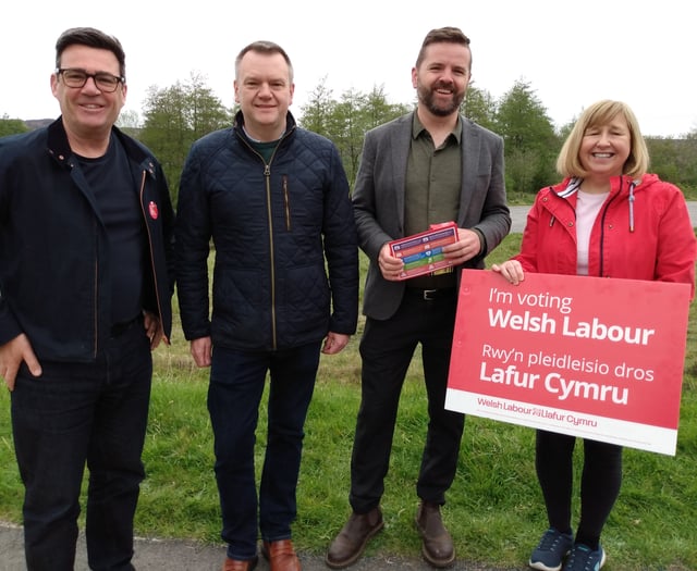 Andy Burnham meets candidates in Blaenavon