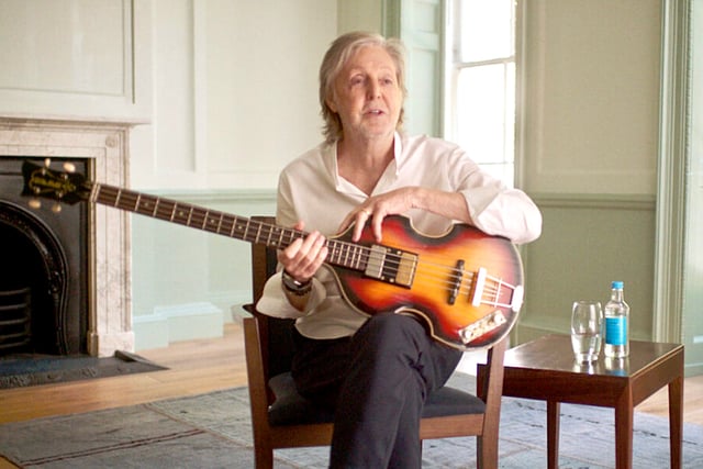 Macca reunited with iconic missing bass he played at town hall gig