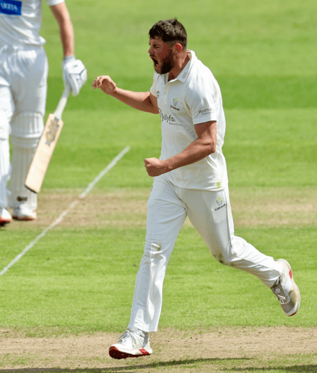 Tom Norton took four more wickets in his second county cricket Championship appearance. Photo: Glamorgan CCC