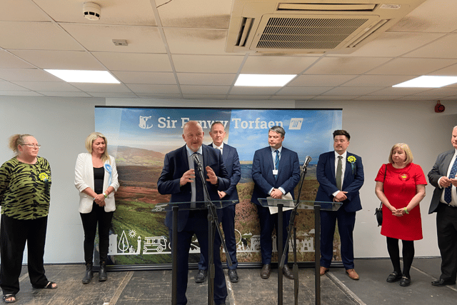 Plaid and Reform the big winners in Sir Fynwy Torfaen