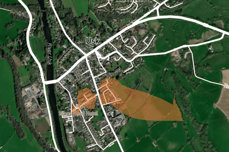 Power cut map Usk