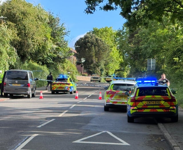 Abergavenny road shut off by police