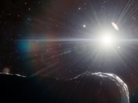 Will the "city destroying" asteroid be visible from Abergavenny? 