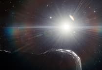 Will the "city destroying" asteroid be visible from Abergavenny?