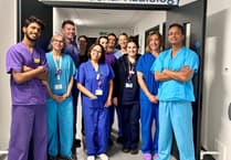 Grange team celebrates successful delivery new procedure in Welsh first