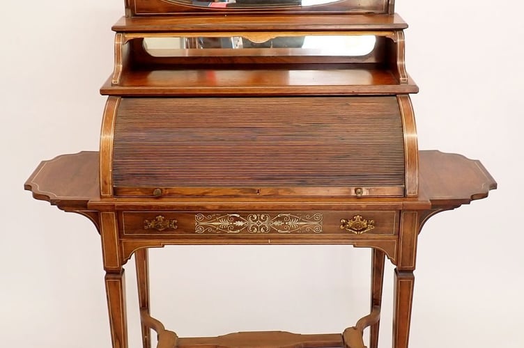 Victorian Laides Marquetry Desk