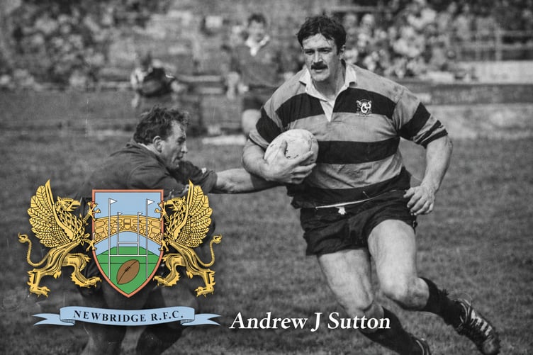Andrew J Sutton in his rugby playing days
