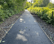 Safe footpath for Gilwern school completed