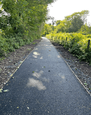Safe footpath for Gilwern school completed