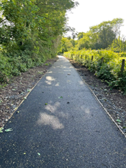 New footpath to Gilwern primary