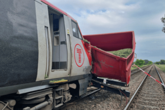 Rail collision Leominster 2025