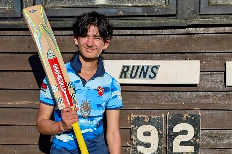 Oli Hobbs cracked an unbeaten 92 for Abergavenny 4ths
