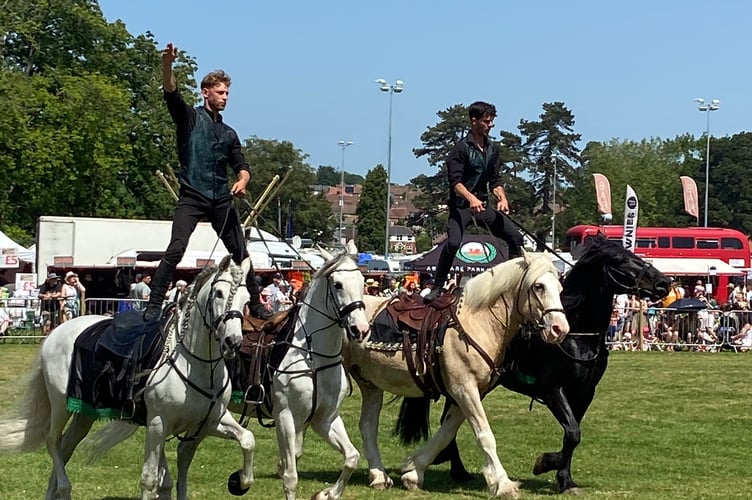 stunt horse riders Abergavenny