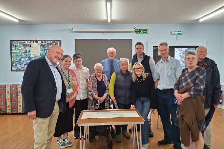 Llanellen village hall a4042 meeting