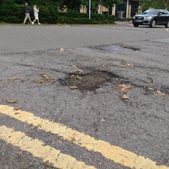 Pothole complaints up by 552% in nearly a decade