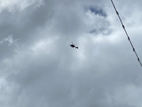 Police helicopter spotted circling Abergavenny Town Centre