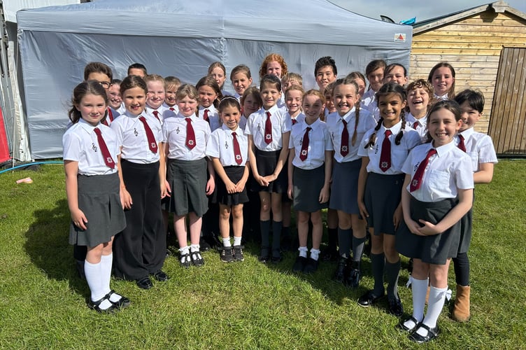 Cross Ash Primary choir eisteddfod