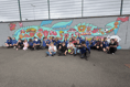 School kids celebrate completion of new artwork