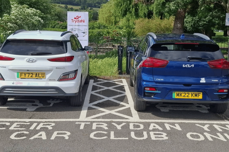 EV car club vehicles in Abergavenny