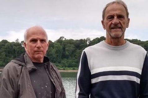 Rob Lewis and Mike Walkin at Llandegfedd