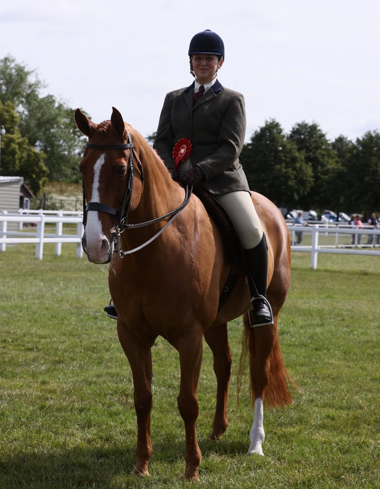 Kate Baldwin and horse, Mr Q