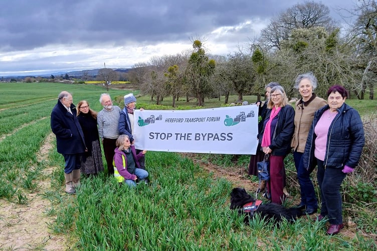 Jean Harris, right, is holding out over plans to build a Hereford by-pass